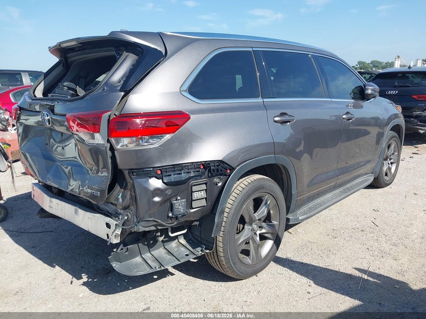 2017 Toyota Highlander VIN 5TDYZRFH7HS210162 IAAI salvage auction — REAR END, Salvage (Texas), sold $11,300 on 2026-07-07 (photo 4)