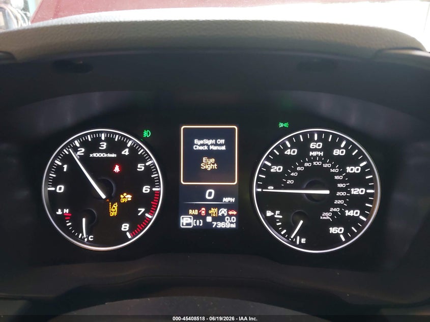 2025 Subaru Xv VIN 4S4GUHM67S3765154 IAAI salvage auction — FRONT END, Salvage Title, sold $9,100 on 2026-07-31 (photo 7)