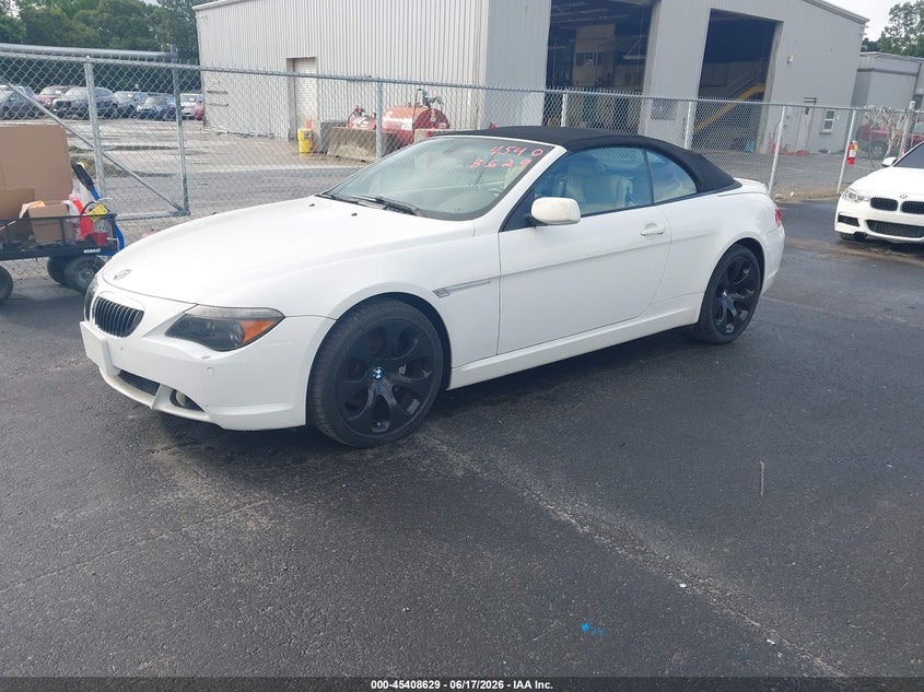 2004 BMW 6 series VIN WBAEK73414B321530 IAAI salvage auction — NORMAL WEAR, Clear (Georgia), sold $1,150 on 2026-07-08 (photo 2)