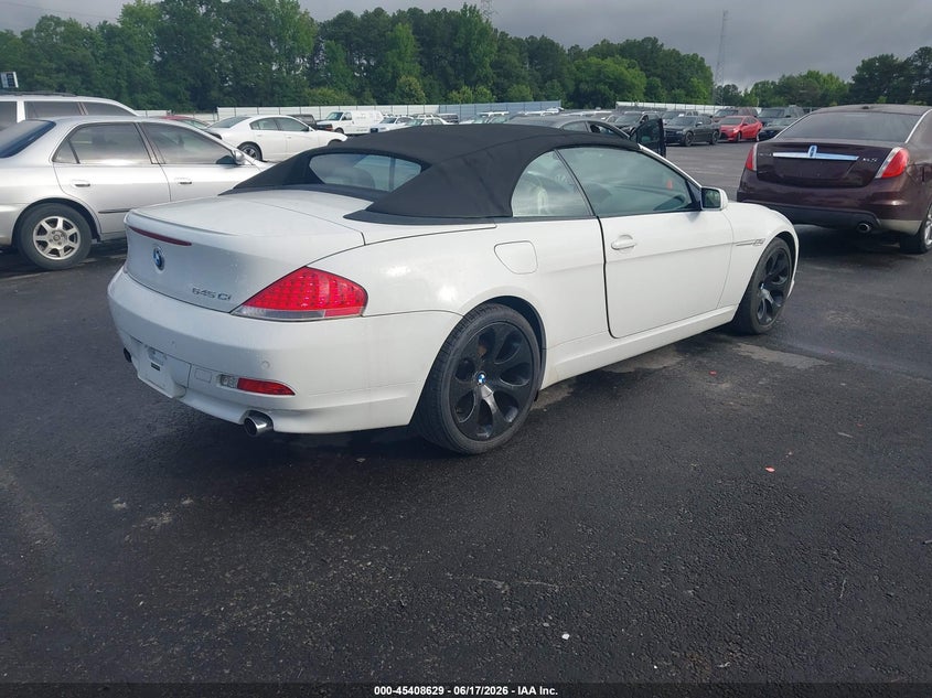 2004 BMW 6 series VIN WBAEK73414B321530 IAAI salvage auction — NORMAL WEAR, Clear (Georgia), sold $1,150 on 2026-07-08 (photo 4)