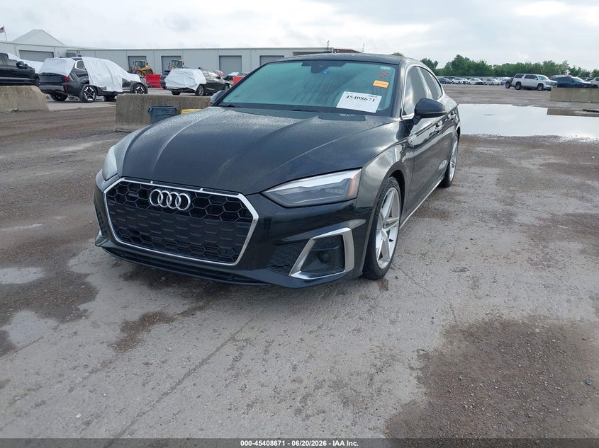 2022 Audi A5 VIN WAUDACF53NA029574 IAAI salvage auction — HAIL, Salvage Title, sold $19,000 on 2026-08-26 (photo 2)