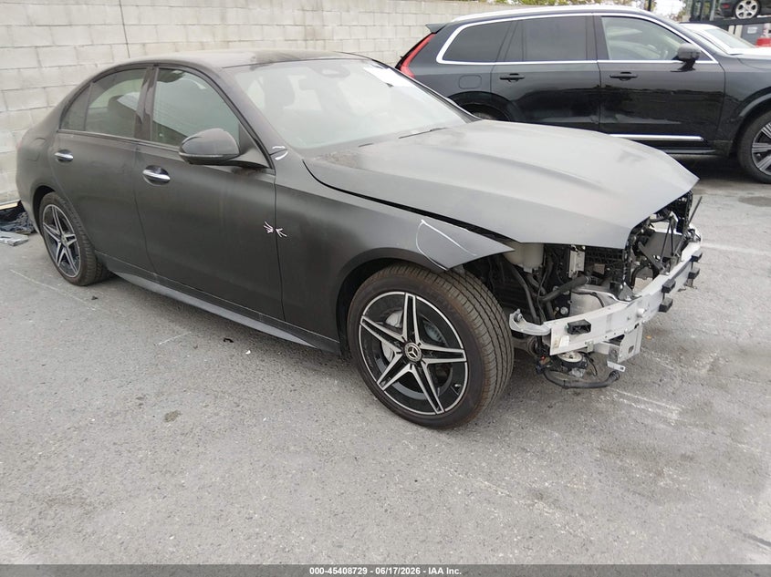 2024 Mercedes-benz C-klasse VIN W1KAF4HB7RR218595 IAAI salvage auction — FRONT END, Salvage Title, sold $17,800 on 2026-08-20 (photo 1)
