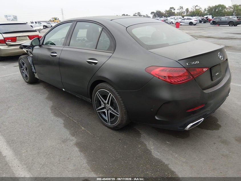 2024 Mercedes-benz C-klasse VIN W1KAF4HB7RR218595 IAAI salvage auction — FRONT END, Salvage Title, sold $17,800 on 2026-08-20 (photo 3)