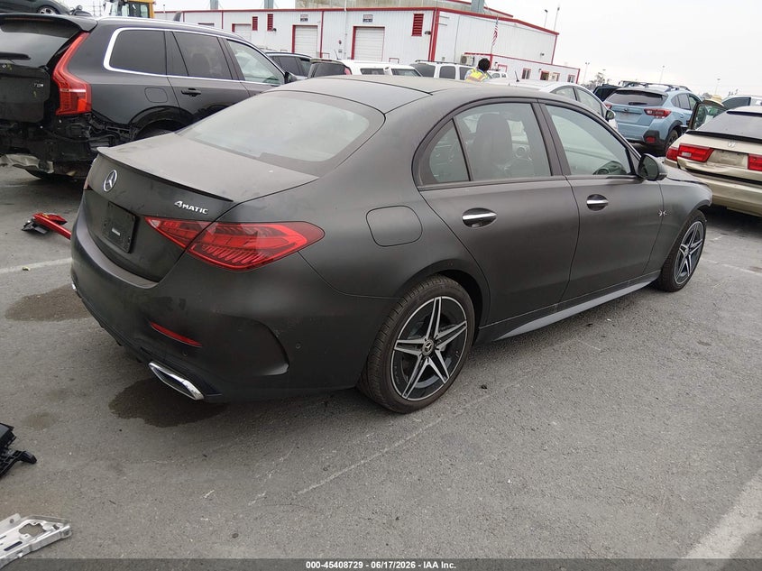 2024 Mercedes-benz C-klasse VIN W1KAF4HB7RR218595 IAAI salvage auction — FRONT END, Salvage Title, sold $17,800 on 2026-08-20 (photo 4)