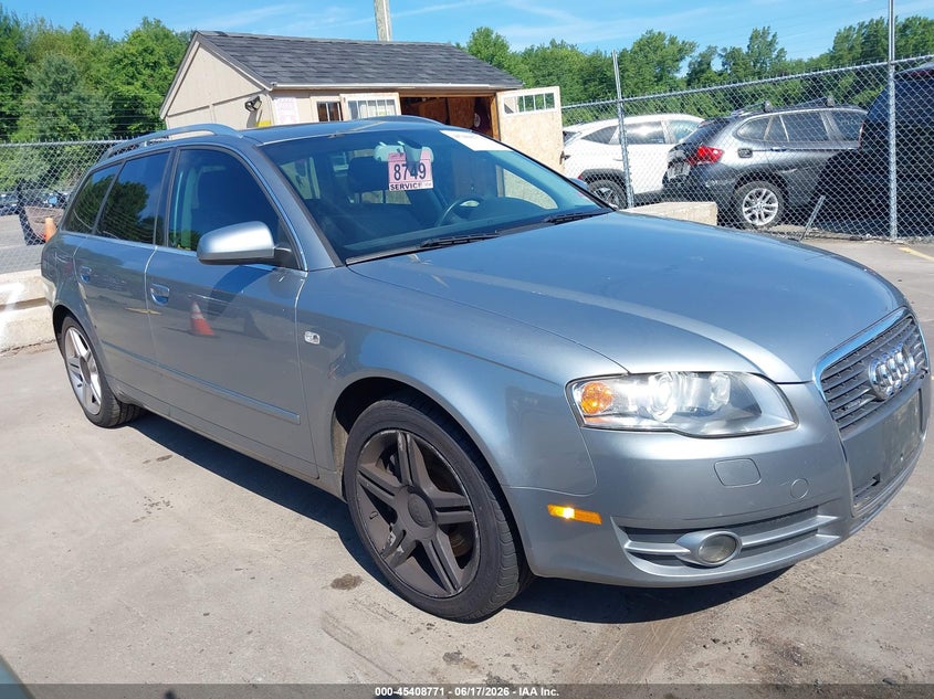 2006 Audi A4 VIN WAUKH78E96A229092 IAAI salvage auction — NORMAL WEAR, Clear (Connecticut), sold $400 on 2026-07-30 (photo 1)