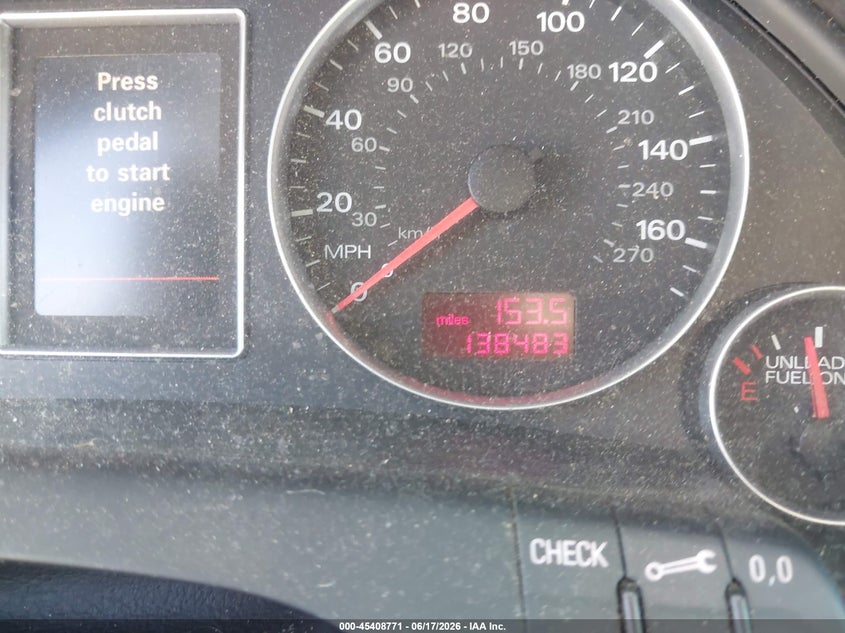 2006 Audi A4 VIN WAUKH78E96A229092 IAAI salvage auction — NORMAL WEAR, Clear (Connecticut), sold $400 on 2026-07-30 (photo 7)