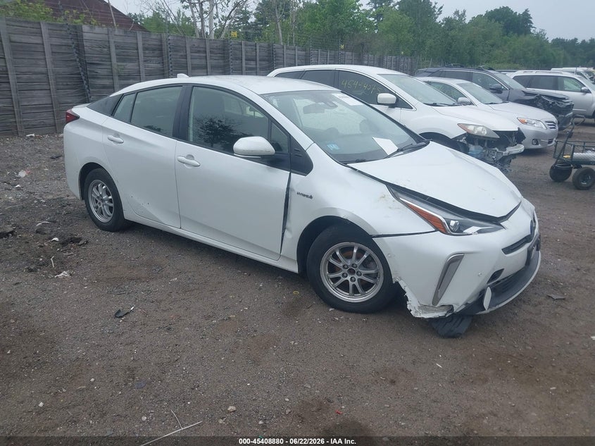 2021 Toyota Prius VIN JTDL9MFU7M3025714 IAAI salvage auction — LEFT FRONT, Salvage (Idaho), sold $5,200 on 2026-07-31 (photo 1)