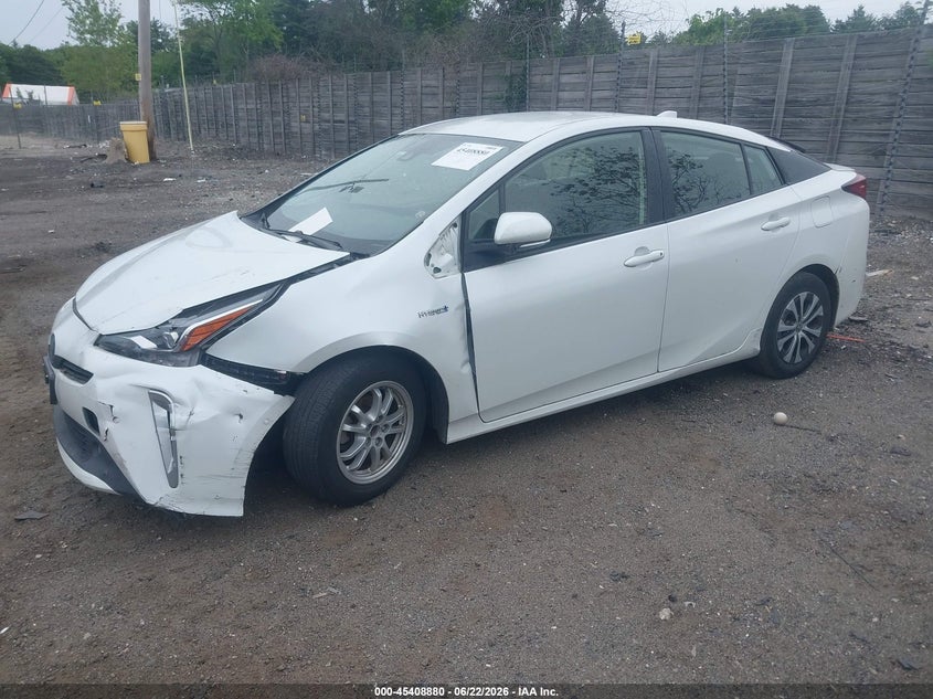 2021 Toyota Prius VIN JTDL9MFU7M3025714 IAAI salvage auction — LEFT FRONT, Salvage (Idaho), sold $5,200 on 2026-07-31 (photo 2)