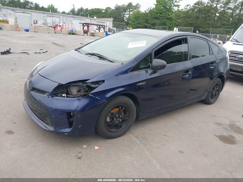 2012 Toyota Prius VIN JTDKN3DU4C1491664 IAAI salvage auction — THEFT, Salvage Title, sold $25 on 2026-07-28 (photo 2)