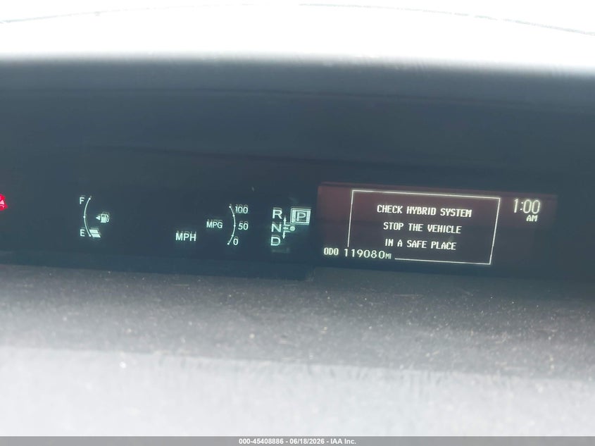 2012 Toyota Prius VIN JTDKN3DU4C1491664 IAAI salvage auction — THEFT, Salvage Title, sold $25 on 2026-07-28 (photo 7)