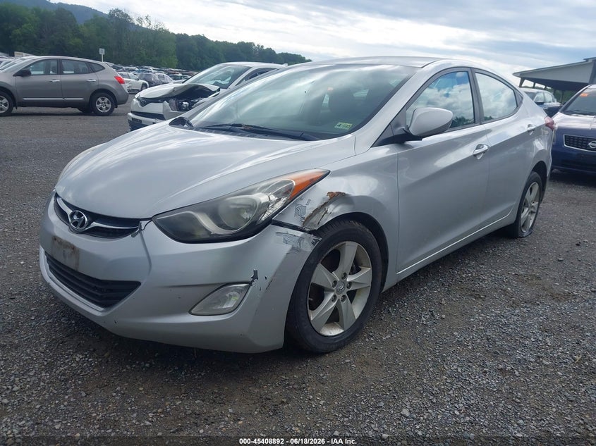 2012 Hyundai Elantra VIN KMHDH4AEXCU176087 IAAI salvage auction — NORMAL WEAR, Clear (Virginia), sold $200 on 2026-07-21 (photo 6)