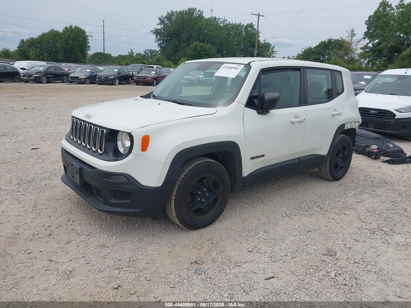 2016 Jeep Renegade VIN ZACCJAAT9GPD36680 IAAI salvage auction — REAR END, Salvage (Ohio), sold $2,050 on 2026-07-15 (photo 2)