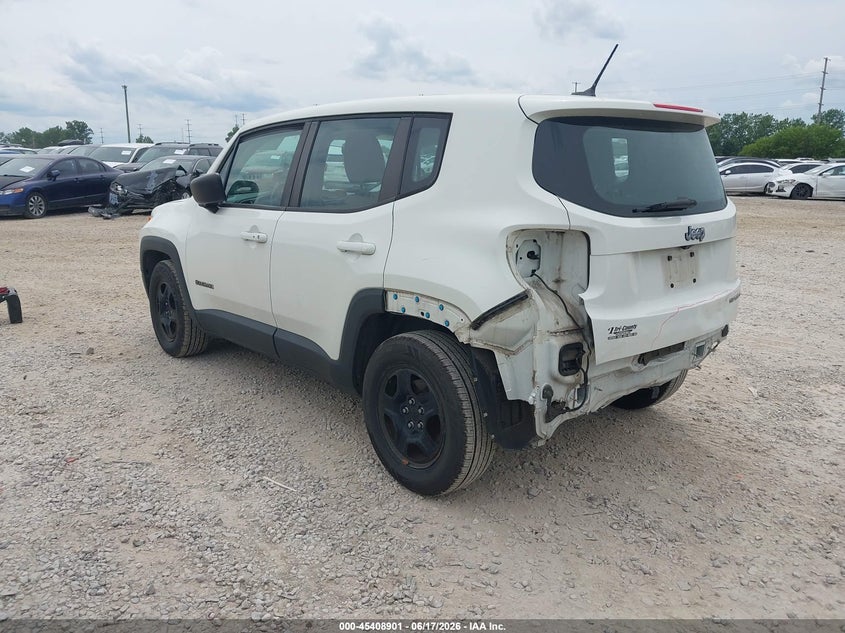 2016 Jeep Renegade VIN ZACCJAAT9GPD36680 IAAI salvage auction — REAR END, Salvage (Ohio), sold $2,050 on 2026-07-15 (photo 3)