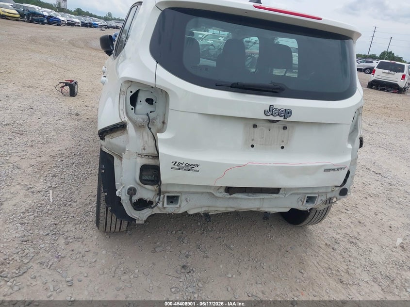 2016 Jeep Renegade VIN ZACCJAAT9GPD36680 IAAI salvage auction — REAR END, Salvage (Ohio), sold $2,050 on 2026-07-15 (photo 6)