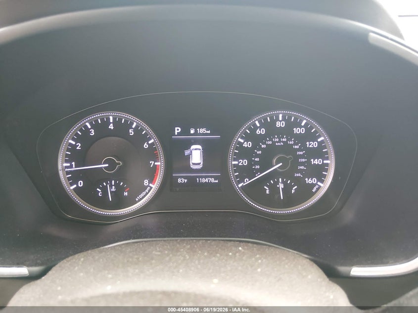 2019 Hyundai Santa fe VIN 5NMS23AD0KH010519 IAAI salvage auction — REAR END, Salvage (Mississippi), sold $4,150 on 2026-07-09 (photo 7)