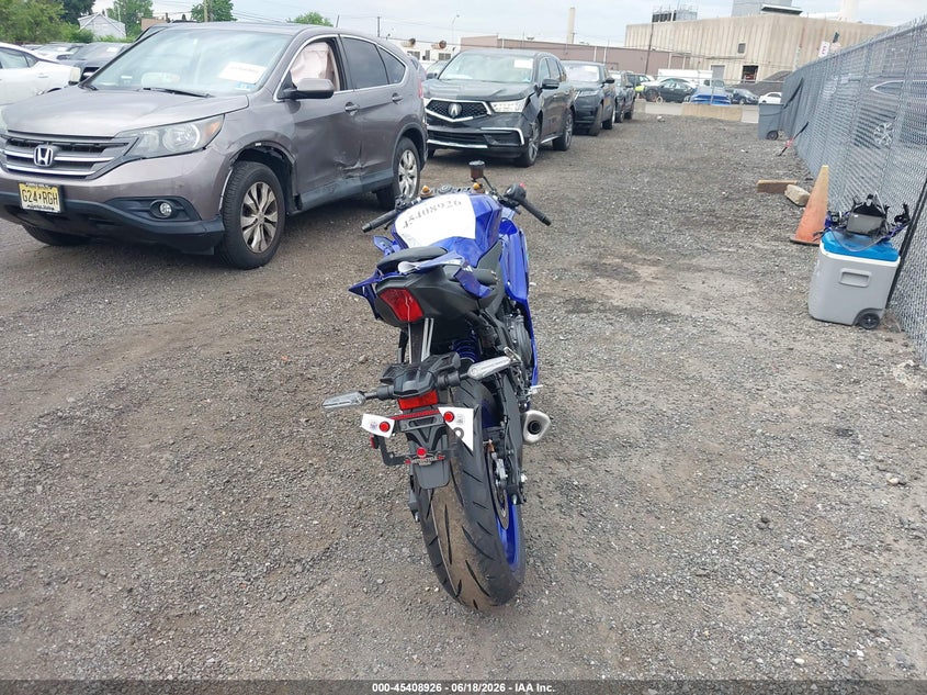 2026 Yamaha Yzf VIN JYARM60E4TA003200 IAAI salvage auction — FRONT & REAR, Salvage (New Jersey), sold $1,350 on 2026-09-24 (photo 6)