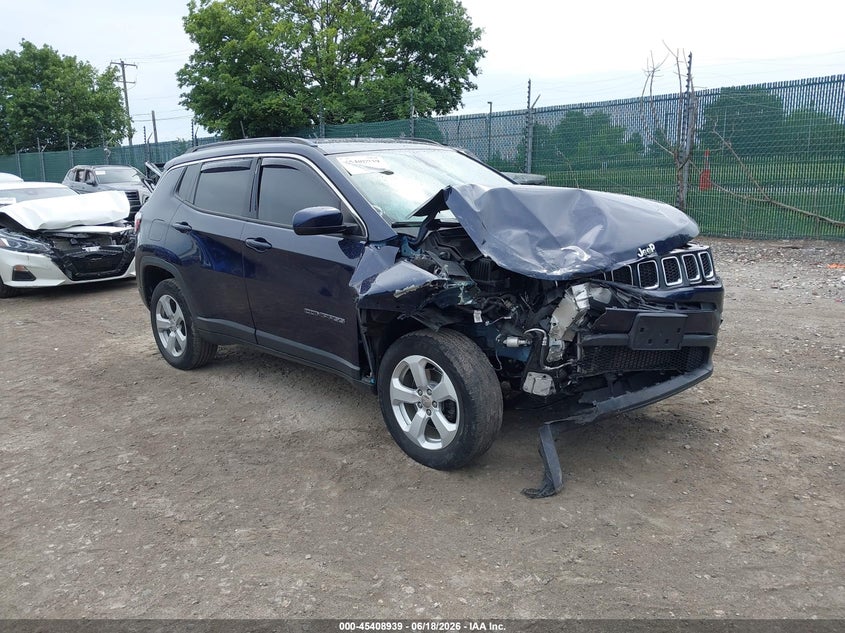 2020 Jeep Compass VIN 3C4NJDBB9LT100937 IAAI salvage auction — FRONT END, Wait Title, sold $1,500 on 2026-09-04 (photo 1)