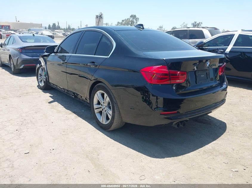 2018 BMW 3er VIN WBA8B9C51JK676792 IAAI salvage auction — LEFT FRONT, Salvage (California), sold $5,575 on 2026-08-12 (photo 3)
