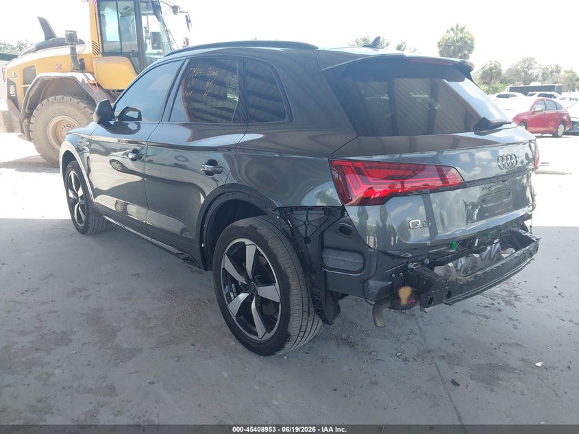 2023 Audi Q5 VIN WA1FAAFY4P2162569 IAAI salvage auction — REAR END, Rebuildable (Florida), sold $50 on 2026-08-01 (photo 3)