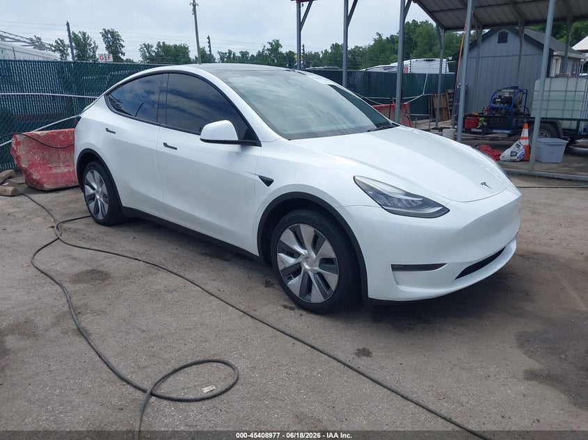 2023 Tesla Model y VIN 7SAYGDEE9PA037697 IAAI salvage auction — FRONT & REAR, Salvage - Greater Than 75% (Maryland), sold $10,600 on 2026-07-30 (photo 1)