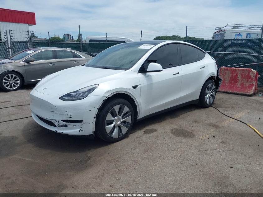 2023 Tesla Model y VIN 7SAYGDEE9PA037697 IAAI salvage auction — FRONT & REAR, Salvage - Greater Than 75% (Maryland), sold $10,600 on 2026-07-30 (photo 2)