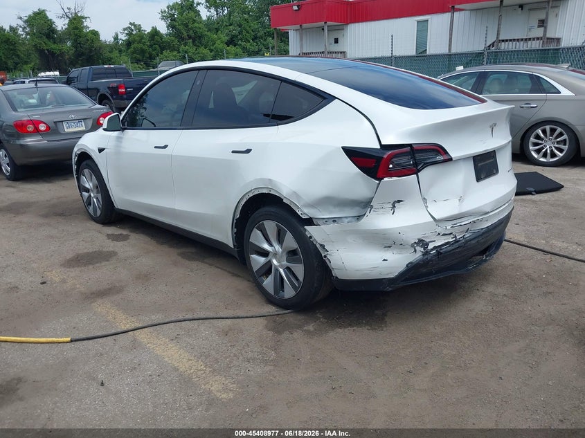 2023 Tesla Model y VIN 7SAYGDEE9PA037697 IAAI salvage auction — FRONT & REAR, Salvage - Greater Than 75% (Maryland), sold $10,600 on 2026-07-30 (photo 3)