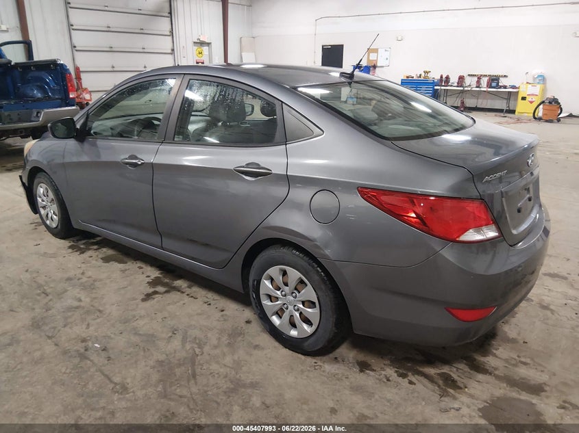 2017 Hyundai Accent VIN KMHCT4AE9HU242758 IAAI salvage auction — FRONT END, Salvage (Iowa), sold $1,225 on 2026-08-01 (photo 3)