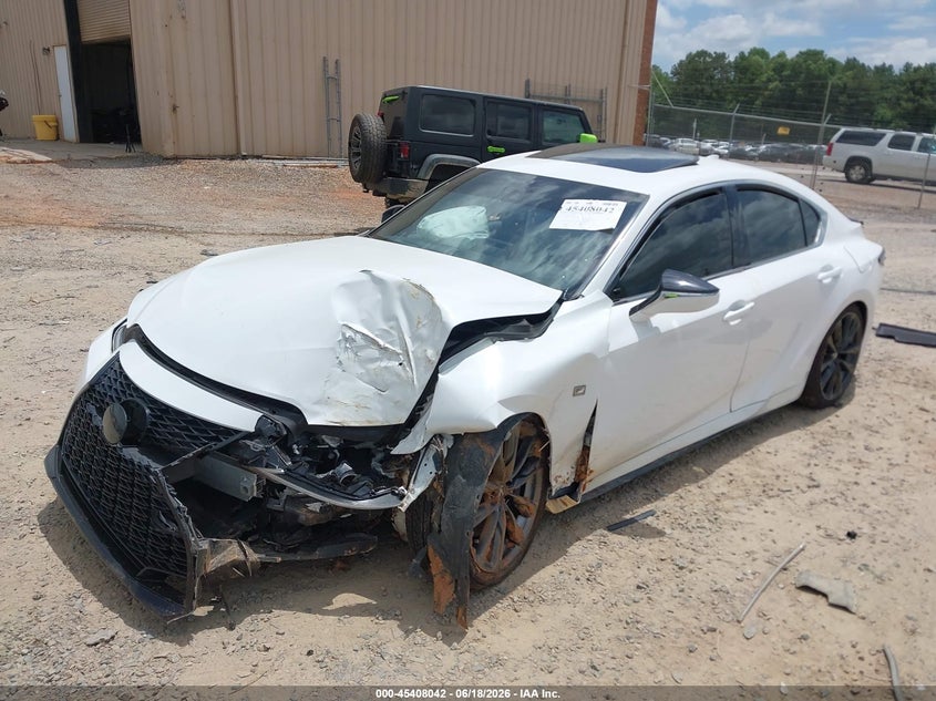 2023 Lexus Is VIN JTHGZ1E28P5032100 IAAI salvage auction — FRONT END, Salvage (Idaho), sold $4,550 on 2026-07-27 (photo 2)