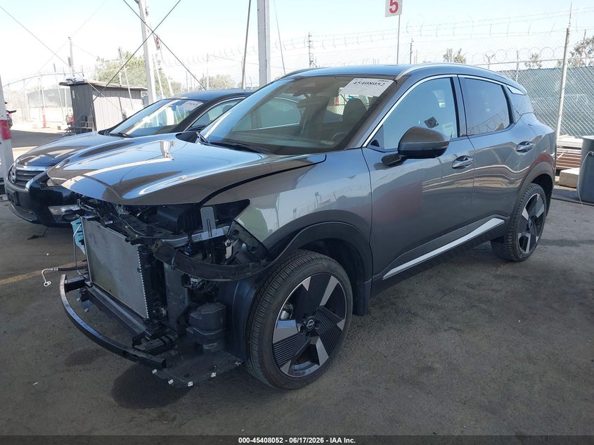 2025 Nissan Kicks VIN 3N8AP6DA2SL363769 IAAI salvage auction — FRONT END, Salvage (California), sold $6,900 on 2026-07-05 (photo 2)