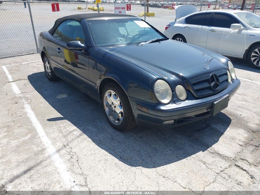 1999 Mercedes-benz Clk-klasse VIN WDBLK65G2XT007765 IAAI salvage auction — LEFT REAR, Salvage (California), sold $400 on 2026-07-08 (photo 1)