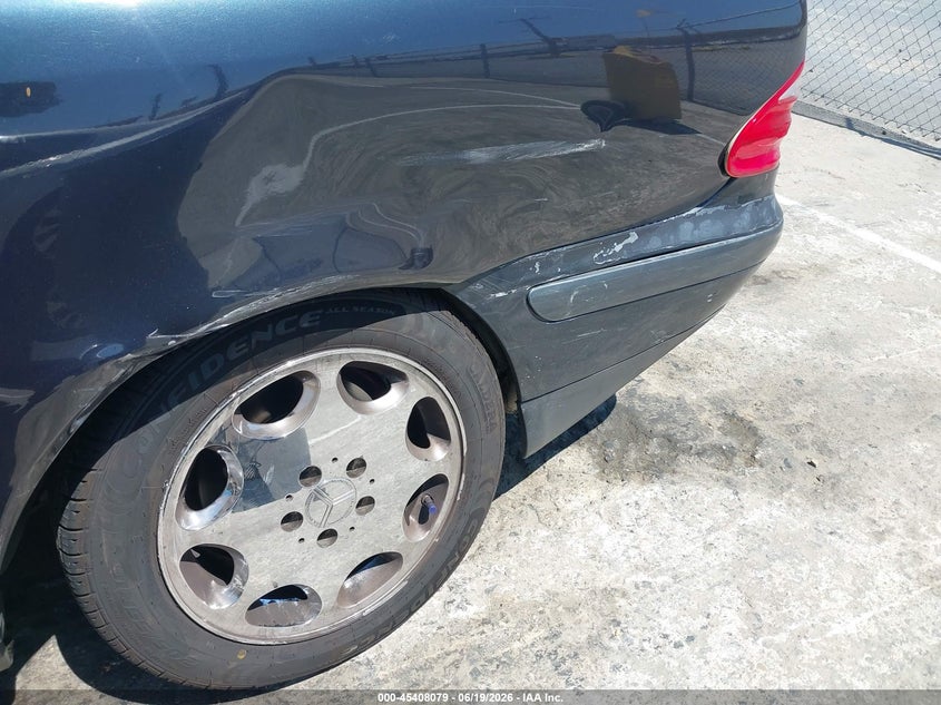 1999 Mercedes-benz Clk-klasse VIN WDBLK65G2XT007765 IAAI salvage auction — LEFT REAR, Salvage (California), sold $400 on 2026-07-08 (photo 6)