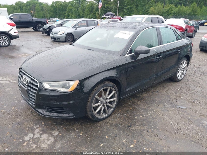 2015 Audi A3 VIN WAUEFGFF4F1135538 IAAI salvage auction — RIGHT FRONT, Salvage Title, sold $1,650 on 2026-07-31 (photo 2)