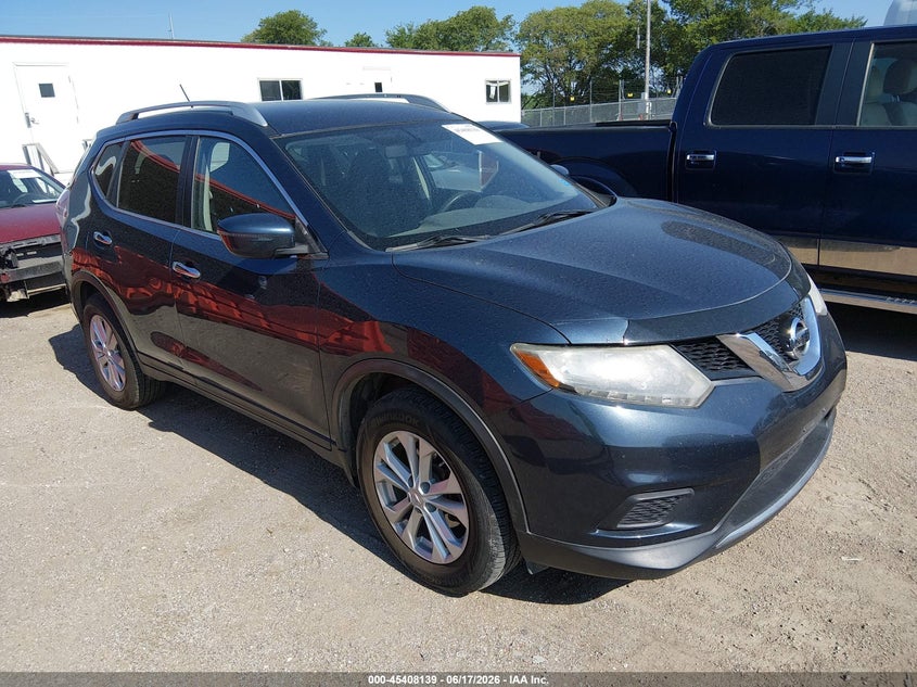 2016 Nissan Rogue VIN KNMAT2MV0GP604162 IAAI salvage auction — NORMAL WEAR, Certificate Of Title (Nebraska), sold $1,700 on 2026-07-16 (photo 1)