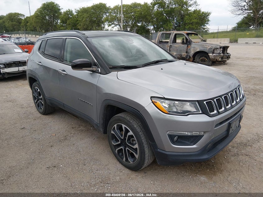 2022 Jeep Compass VIN 3C4NJDCB8NT159527 IAAI salvage auction — FRONT END, Certificate Of Title (Nebraska), sold $5,550 on 2026-07-09 (photo 1)
