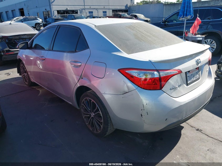 2016 Toyota Corolla VIN 5YFBURHE9GP538620 IAAI salvage auction — FRONT END, Salvage Certificate (California), sold $4,400 on 2026-07-08 (photo 3)
