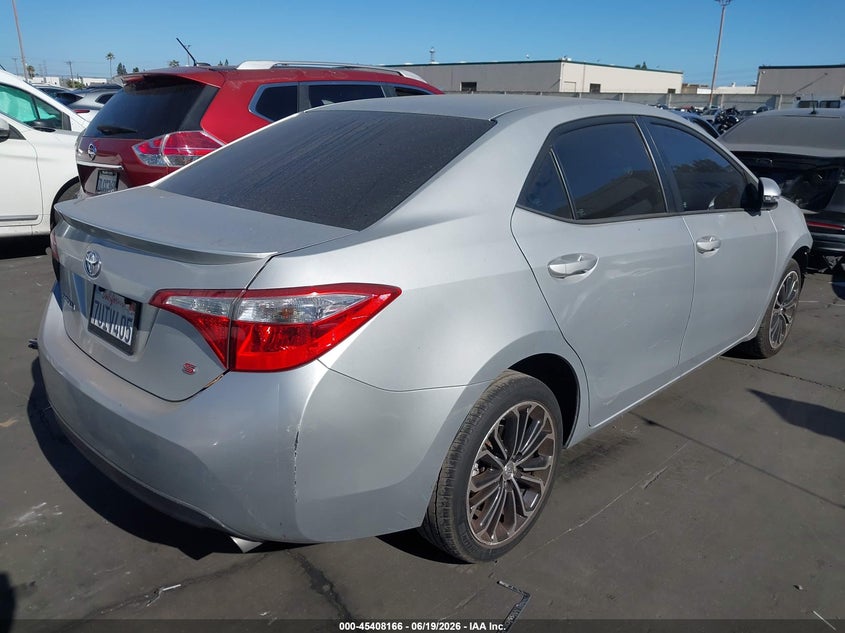 2016 Toyota Corolla VIN 5YFBURHE9GP538620 IAAI salvage auction — FRONT END, Salvage Certificate (California), sold $4,400 on 2026-07-08 (photo 4)