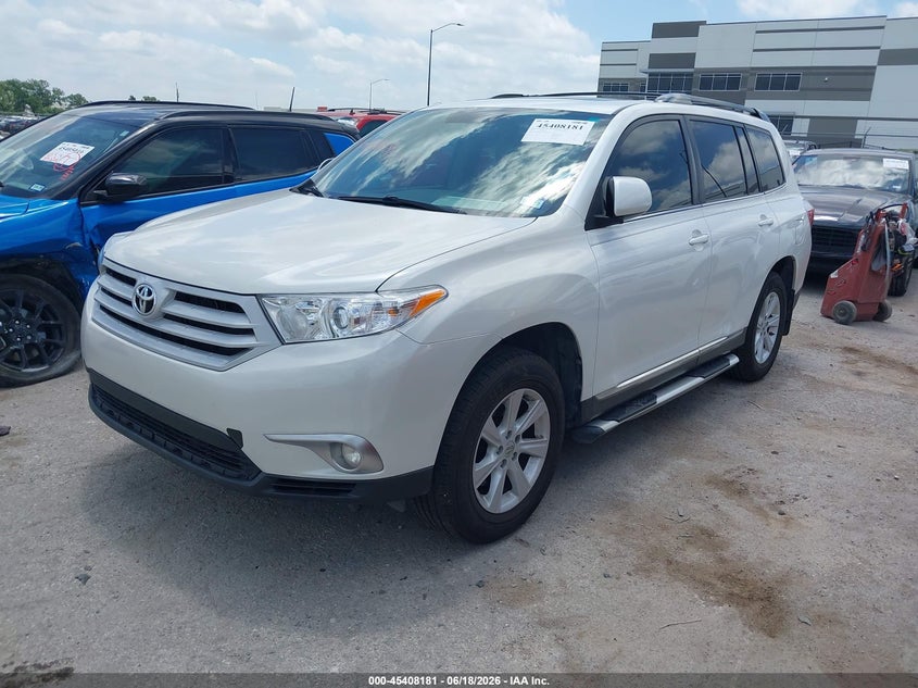 2012 Toyota Highlander VIN 5TDZK3EHXCS080183 IAAI salvage auction — NORMAL WEAR, Original (Texas), sold $5,900 on 2026-07-07 (photo 2)