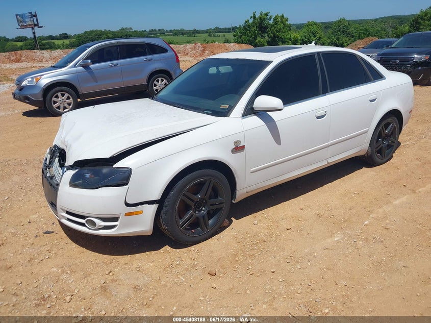 2007 Audi A4 VIN WAUAF78E97A105388 IAAI salvage auction — FRONT END, Salvage (Missouri), sold $100 on 2026-07-20 (photo 2)
