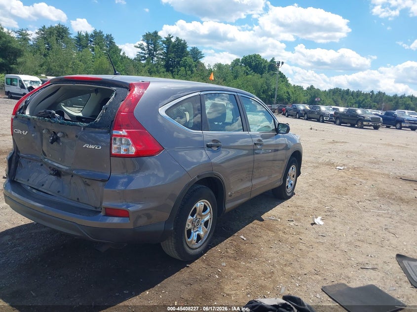 2015 Honda Cr-v VIN 5J6RM4H30FL094190 IAAI salvage auction — REAR END, Salvage Title, sold $1,450 on 2026-10-02 (photo 4)