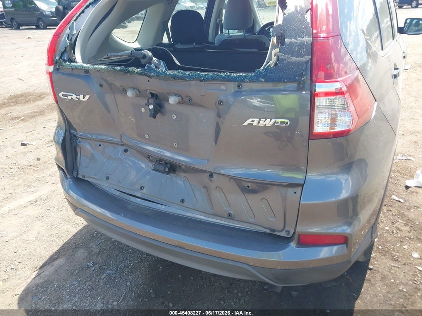 2015 Honda Cr-v VIN 5J6RM4H30FL094190 IAAI salvage auction — REAR END, Salvage Title, sold $1,450 on 2026-10-02 (photo 6)