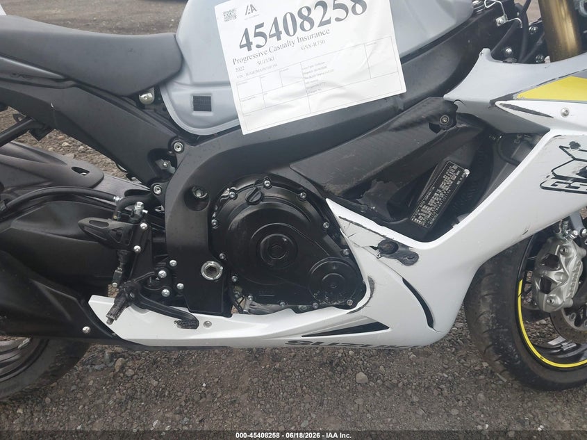 2022 Suzuki Gsx VIN JS1GR7MA4N7101194 IAAI salvage auction — FRONT END, Salvage Title, sold $3,650 on 2026-09-22 (photo 8)
