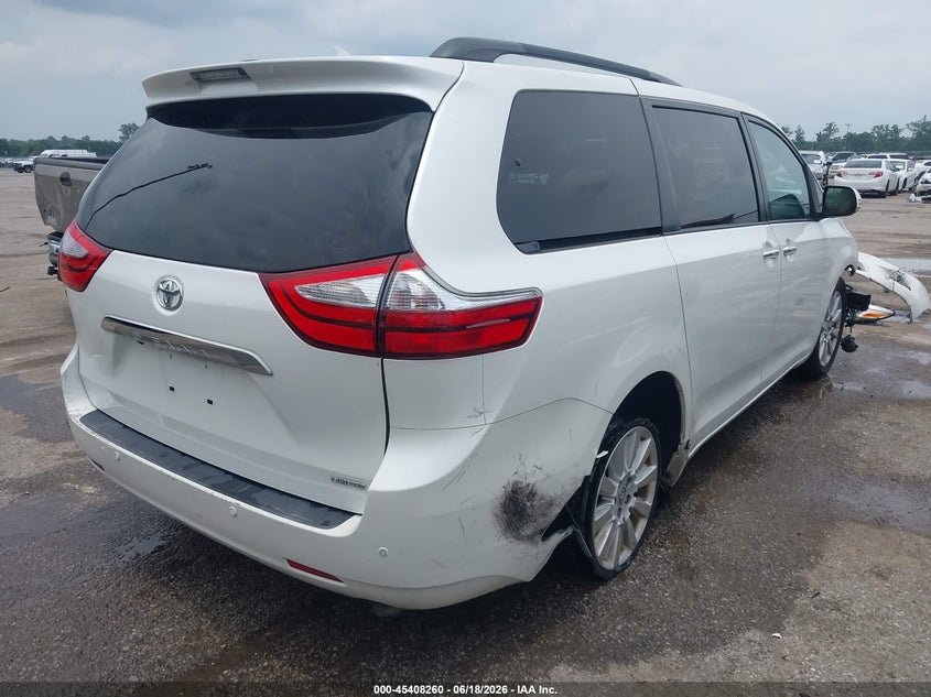 2015 Toyota Sienna VIN 5TDYK3DC8FS654768 IAAI salvage auction — FRONT END, Salvage (Louisiana), sold $3,000 on 2026-07-28 (photo 4)