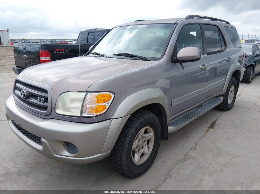 2002 Toyota Sequoia VIN 5TDBT44A52S065310 IAAI salvage auction — NORMAL WEAR, Clear (Indiana), sold $750 on 2026-07-14 (photo 2)