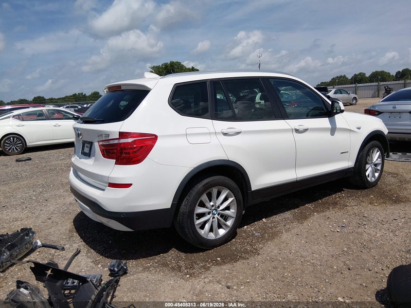 2015 BMW X3 VIN 5UXWX9C58F0D45871 IAAI salvage auction — FRONT END, Salvage (Louisiana), sold $2,000 on 2026-07-15 (photo 4)
