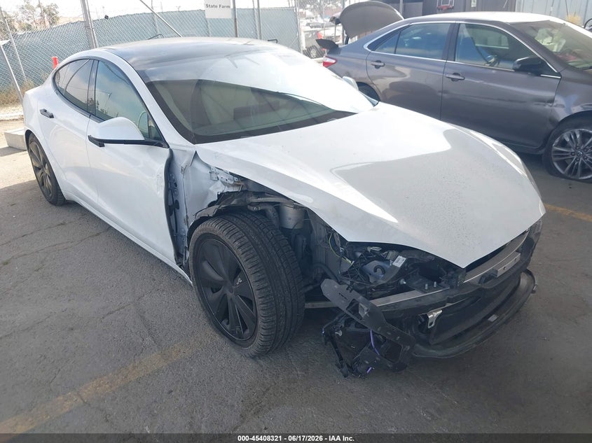 2022 Tesla Model s VIN 5YJSA1E58NF469264 IAAI salvage auction — RIGHT SIDE, Salvage (California), sold $15,200 on 2026-07-08 (photo 1)