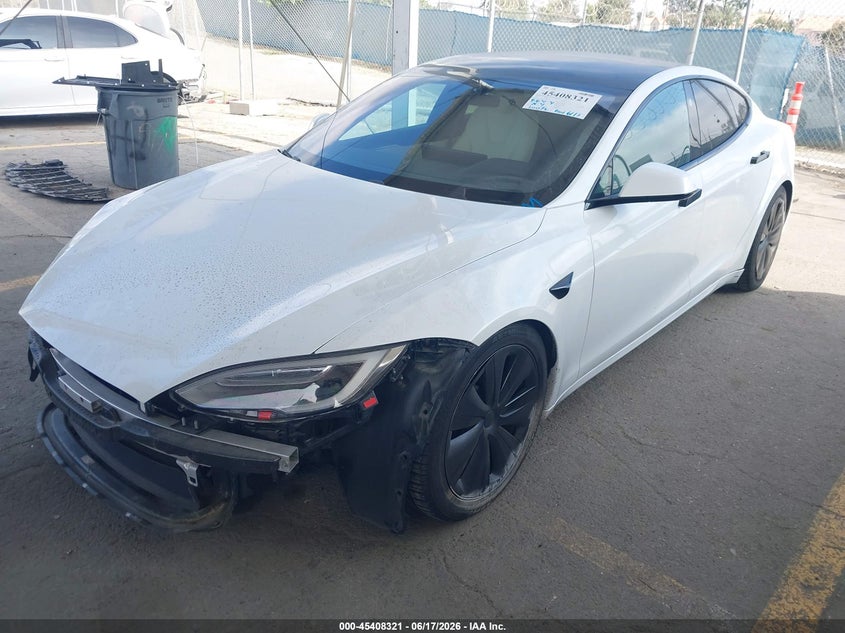2022 Tesla Model s VIN 5YJSA1E58NF469264 IAAI salvage auction — RIGHT SIDE, Salvage (California), sold $15,200 on 2026-07-08 (photo 2)