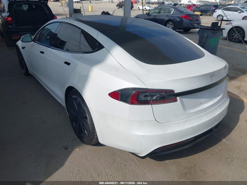 2022 Tesla Model s VIN 5YJSA1E58NF469264 IAAI salvage auction — RIGHT SIDE, Salvage (California), sold $15,200 on 2026-07-08 (photo 3)