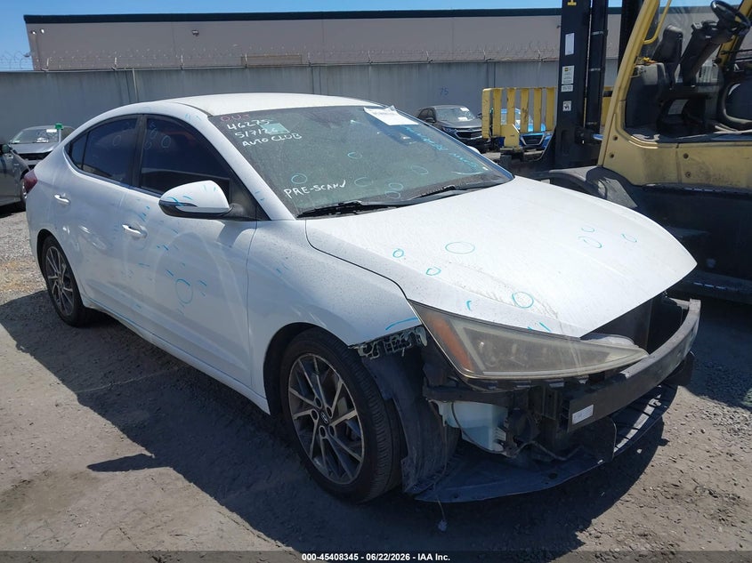 2020 Hyundai Elantra VIN 5NPD84LF7LH576466 IAAI salvage auction — LEFT FRONT, Salvage Title, sold $3,450 on 2026-08-01 (photo 1)