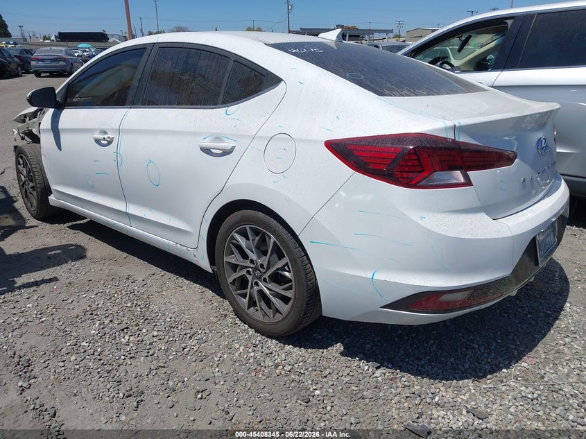 2020 Hyundai Elantra VIN 5NPD84LF7LH576466 IAAI salvage auction — LEFT FRONT, Salvage Title, sold $3,450 on 2026-08-01 (photo 3)