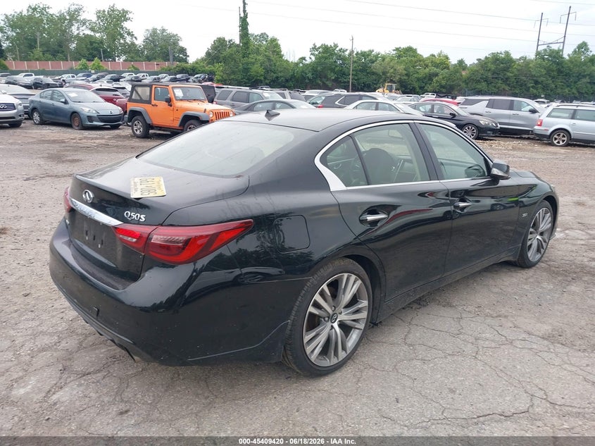 2018 Infiniti Q50 VIN JN1EV7AR0JM436437 IAAI salvage auction — UNKNOWN, Wait Title, sold $5,275 on 2026-08-28 (photo 4)
